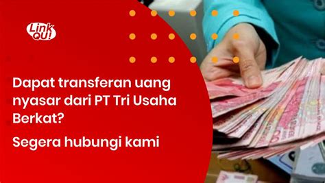Tri usaha jaya WebPT Tri Usaha Berkat adalah perusahaan resmi yang memiliki izin dan diawasi oleh Bank Indonesia sebagai Penyelenggara Transfer Dana dengan nomor lisensi 21/250/Sb/7Belakangan ini, sedang marak modus